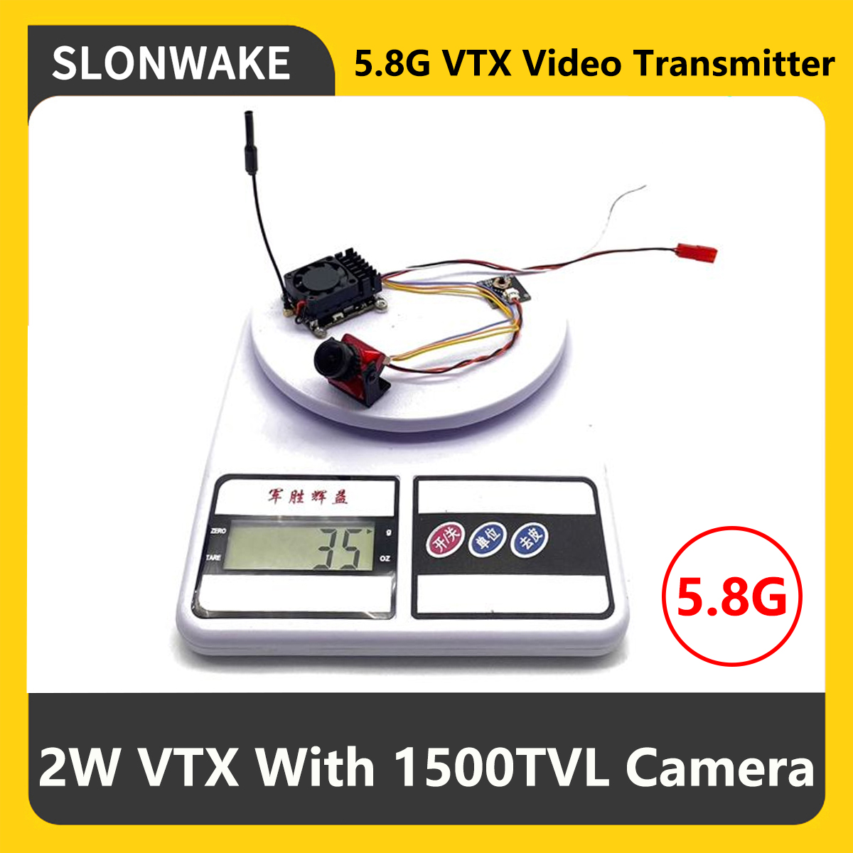 SLONWAKE 5.8G 2000mW Nadajnik  – Fpv Drone Frame recenzja i cena
